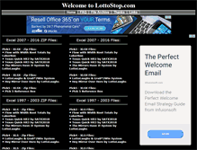 Tablet Screenshot of lottostop.com